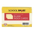 School Smart INDEX CARDS 4X6 UNRULED CANARY PACK OF 100 PK IND46CN